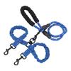 Dual Dog Leash Anti Tangling 360 degrees    Joint Shock Absorbing Night Reflective Double Ended   Pet Leash