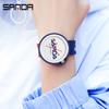 New Fashion Sanda Top Brand Ladies Watch Sports Silicone Quartz Cool Waterproof Red White Black Wrist Casual Men Clock