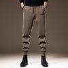 Men's American Retro Fleece Lined Knit Sweatpants