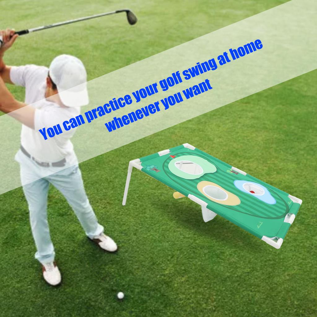 Golf Chipping Net Indoor Outdoor Swing Training Net Portable Golf Chipping Cage Set with Storage Bag