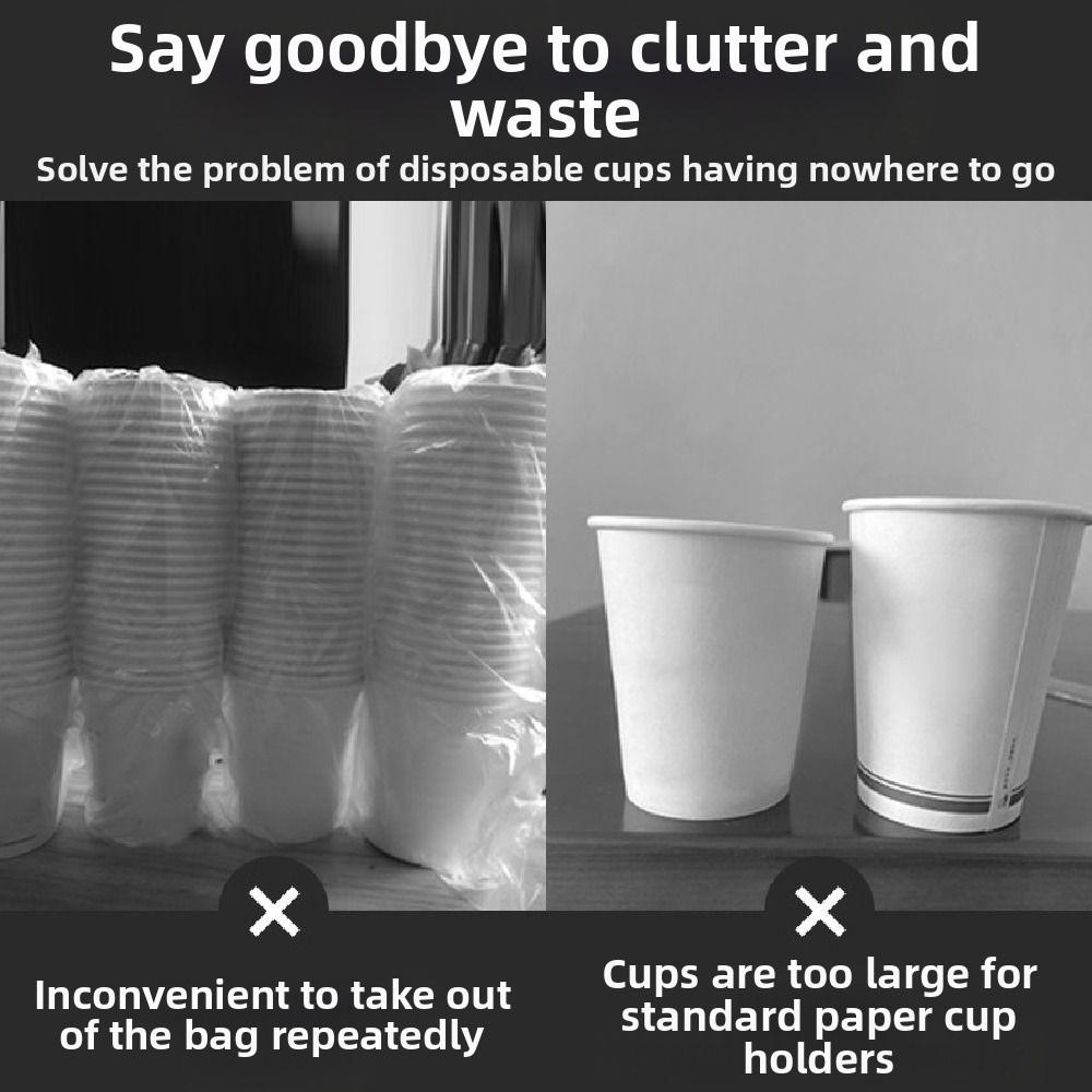 Removable Cup Storage Rack 4 Compartments Paper Cup Holder Desktop Storage Organizer  Milk Tea Shop