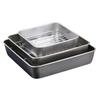 Stainless Steel BakingPan Roast Turkey Tray With Cooling Rack Kitchen BBQ Cake