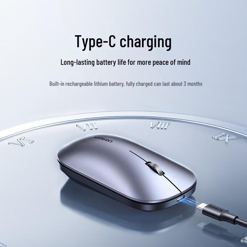 UGREEN Dual Mode Wireless Bluetooth Silent Mouse