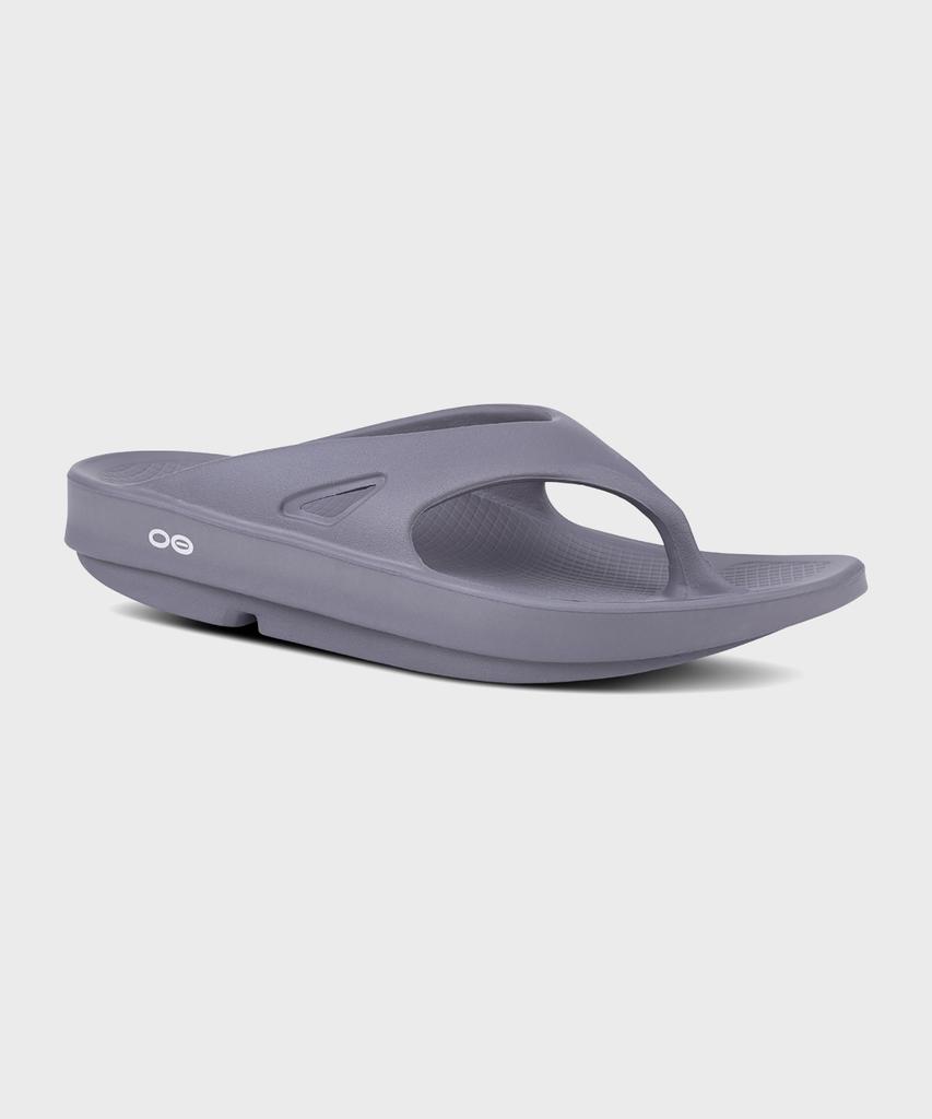 Oofos [Ooriginal] Ciemnoszare Klapki Unisex