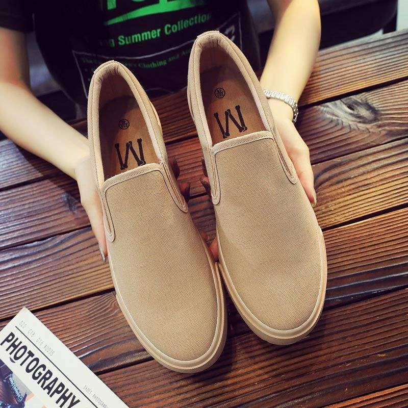

Breathable green small yellow shoes couple men s and women s shoes lazy foot tide 46 male