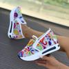 Women's fashion flat bottom inner height increase mesh yarn breathable casual single shoes support platform