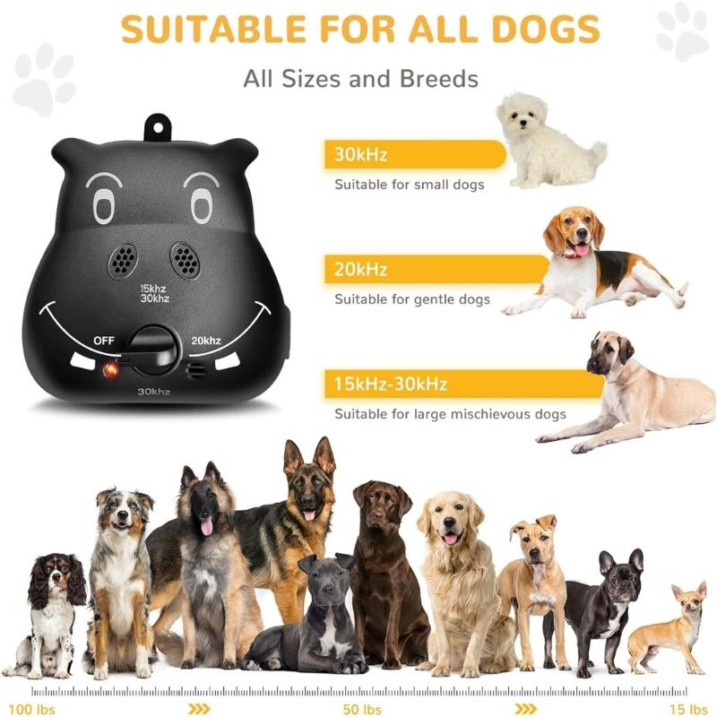 Haustierfreundlicher Ultraschall-Trainer Rindenkontrolle Große Reichweite Hunde-Bellen-Abwehr für ein ruhiges Zuhause Wetterfestes Design