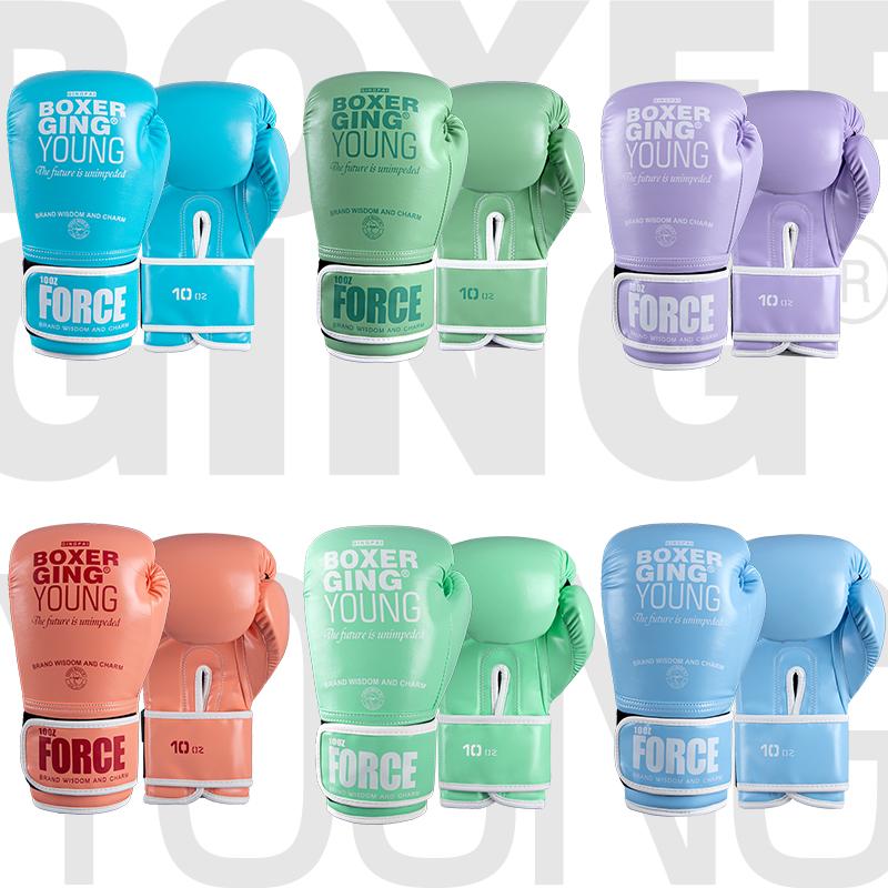 GINGPAI Professional 6oz-12oz PU Leather Boxing Gloves for Women and Children Free Fighting Sanda MMA Muay Karate Outdoor Use