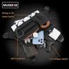 Tactical Sports Chest Bag Pouch Large Capacity Multifunctional Vest Backpack Adjustable Strap Chest Pack Rig for Outdoor Running