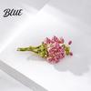 Three-dimensional Flower Pin Mother Day Brooch 3D Enamel Rose Bouquet