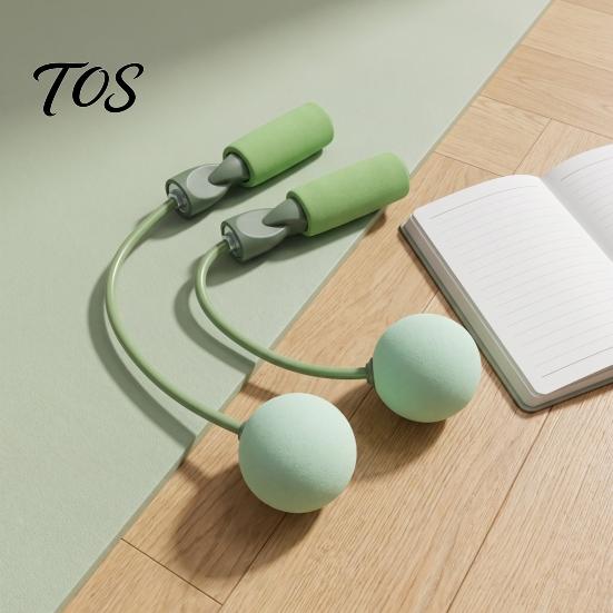 Indoor Fitness Equipment 1 Pair Cordless Jump Rope with Weighted Balls, Ropeless Skipping for Fat Burning Weight Loss, Anti-slip Handle Men