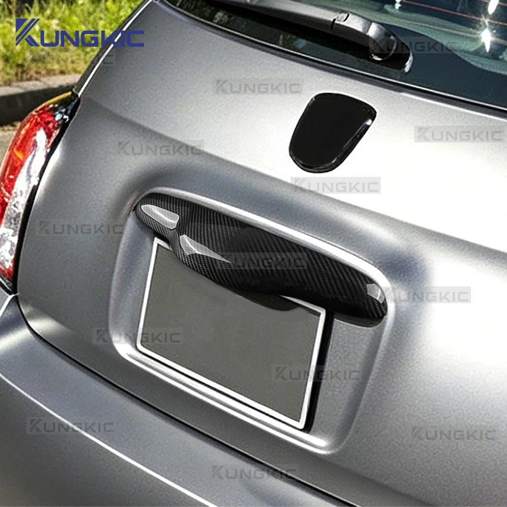 Carbon Fiber Trunk Release Button Cover Trim for Fiat 500 US Version 2013-2019 Interior Moulding Accessories