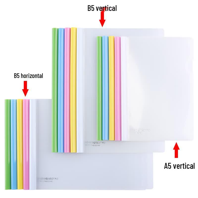 Kangbai Transparent Portable Slide Binder Report File