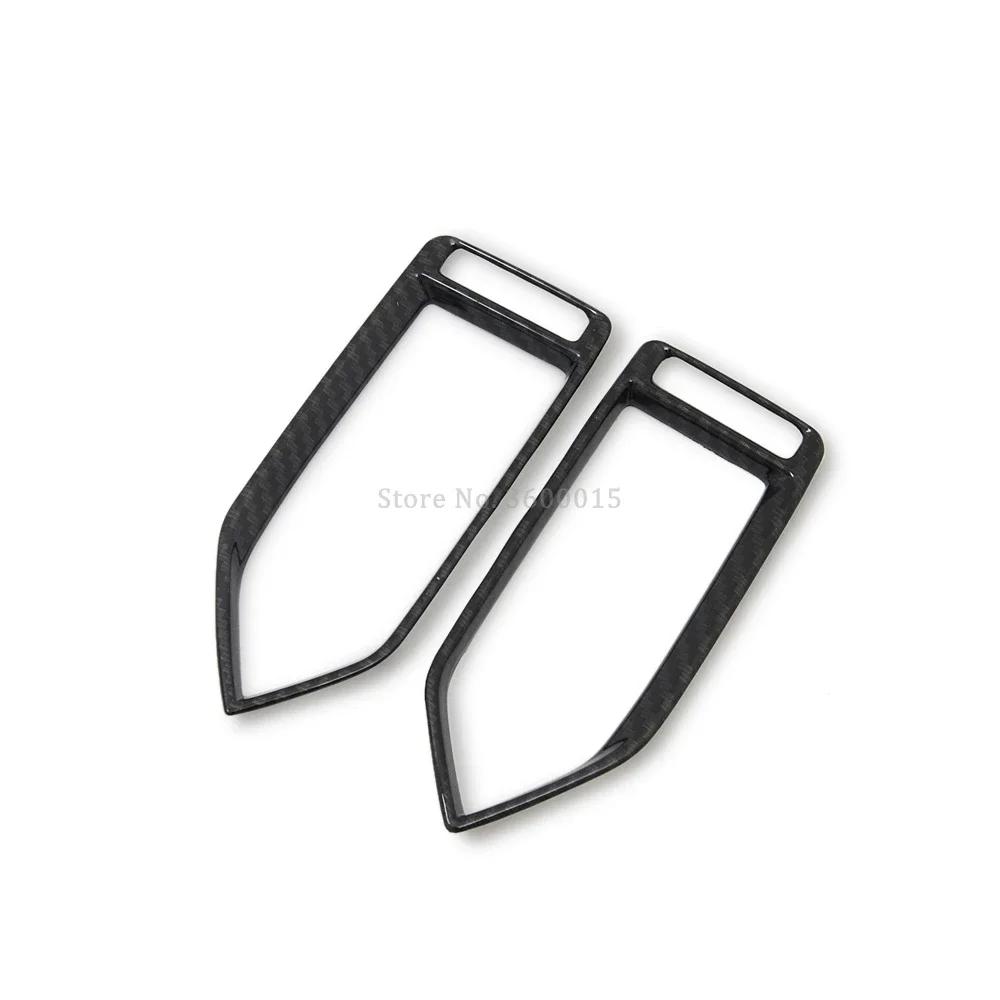 For Mazda CX-8 CX8 2017-   2024 Carbon Fiber Front Air Condition Vent Outlet Cover Trim Interior Car Accessories