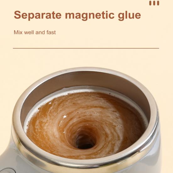 Self Stirring Coffee Mug USB Rechargeable Electric Blender Cup Automatic Mixing Cup for Home Office Travel Hot Cold Drinks