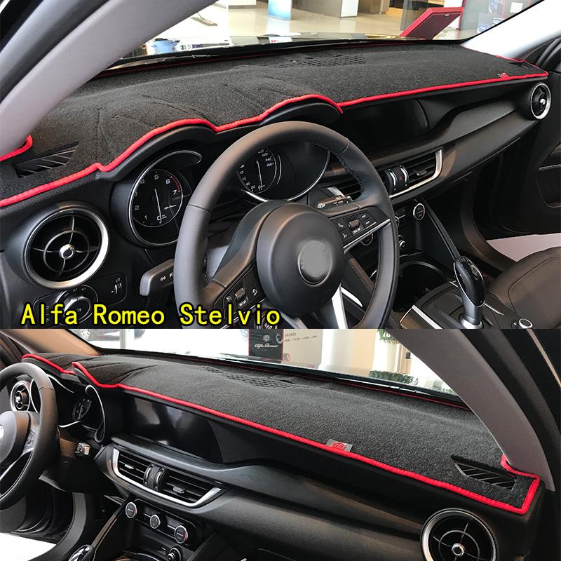 Pro Alfa Romeo Stelvio 949 Dashmat Podložka na palubní desku Kryt palubní desky Panel přístrojů Sluneční clona Podložka Ozdoby