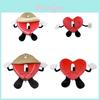 Bad Bunny Heart-shaped Plushie Made Of High-quality Soft And Skin-friendly Fabric