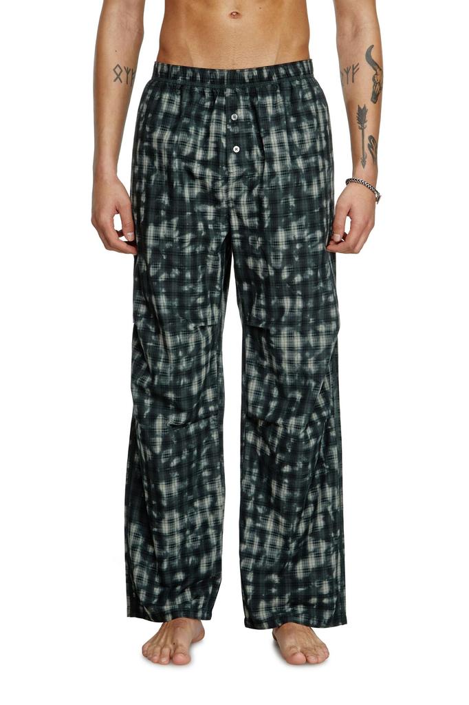 Diesel Men's VINCE-UTLT Lounge Pants, Size S, Gray and Navy, A178370IKBM, E7135
