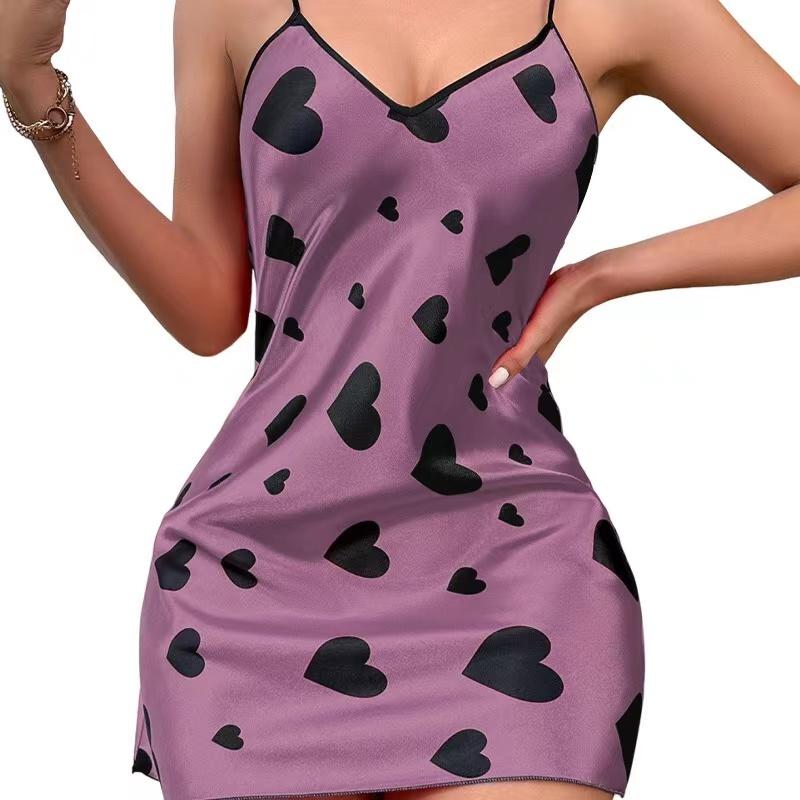 Size Women's Pajamas Provide a Cool and Comfortable Feeling. Love Printed Camisole Pajamas and Home Clothing