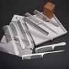 JINGRUIXIANG Professional Stainless Steel Barber Comb K9
