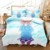Anime Beyond the Boundary Mirai Kuriyama Bedding Set Boys Girls Twin Queen Size Duvet Cover Bed Kids Adult Home Textileextile