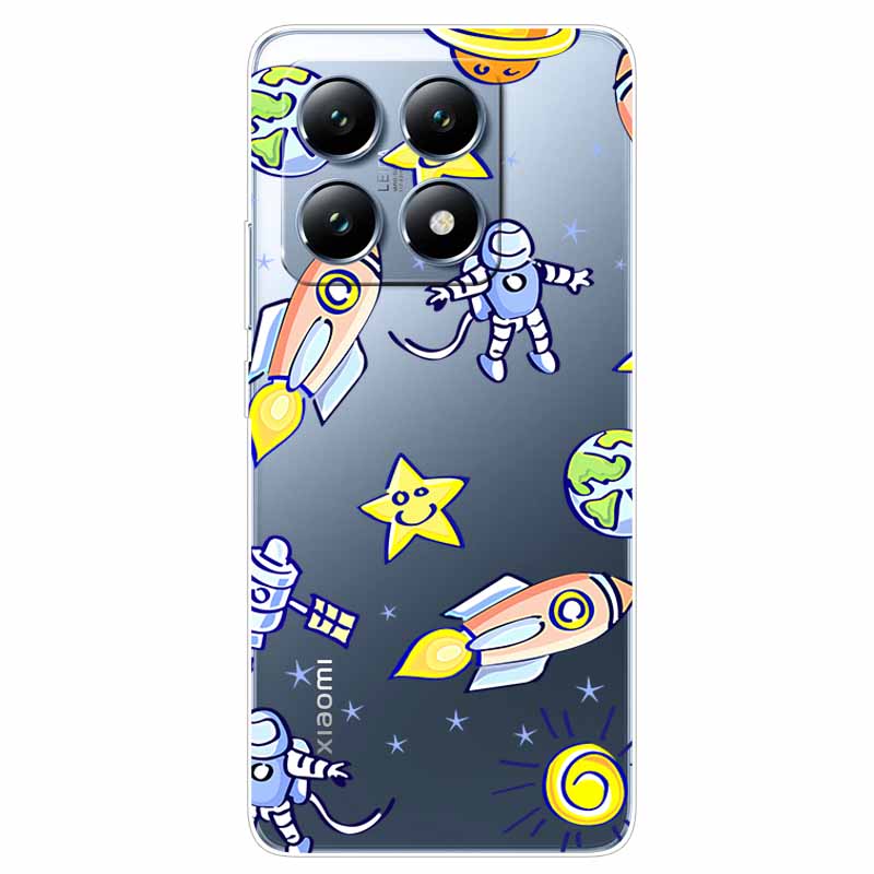For Xiaomi 14T Case Transparent Cute Soft Silicone TPU Coque for Xiaomi 14t Pro Phone Cover Clear Capa Mi14T 14 t 14tPro Shells