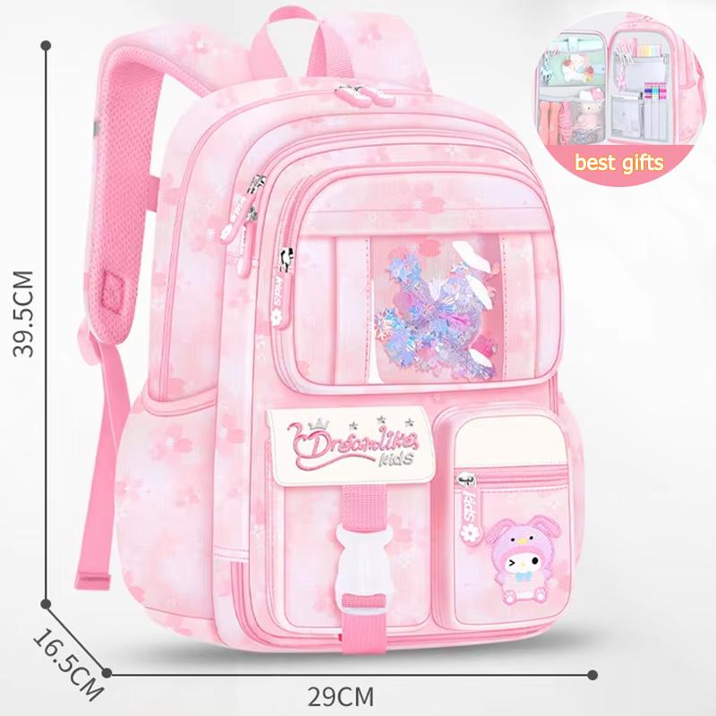 

Детские школьные сумки Подростки Безопасный светоотражающий рюкзак для мальчиков и девочек Оксфорд Водонепроницаемый школьный портфель розовый