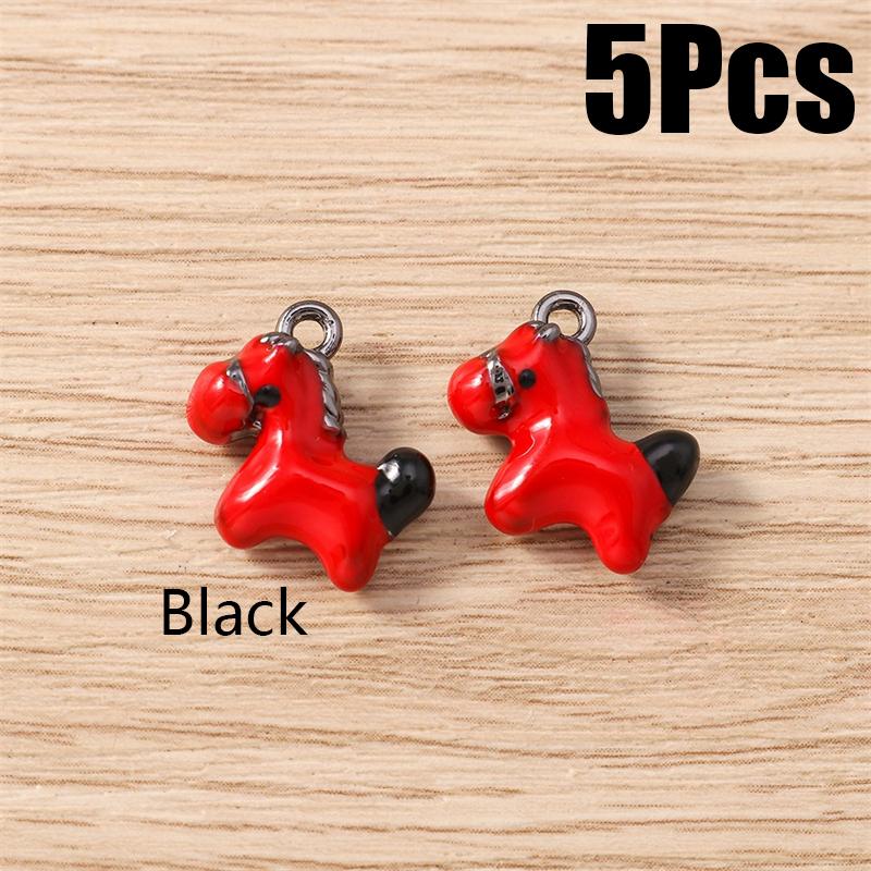 5 Stück Zinklegierung Niedliche Pferdeanhänger Anhänger Für Schmuckherstellungswerkzeuge Halskette Ohrringe Armband DIY Zubehör Geschenke Zubehör