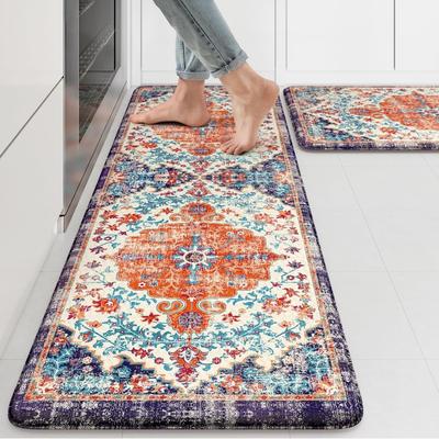 Αντι κόπωση χαλάκι κουζίνας Boho Χαλί Vintage Χαλιά Αντιολισθητικό Πατάκι κουζίνας για Comfort Πατάκια κουζίνας για νιπτήρα πλυντηρίου