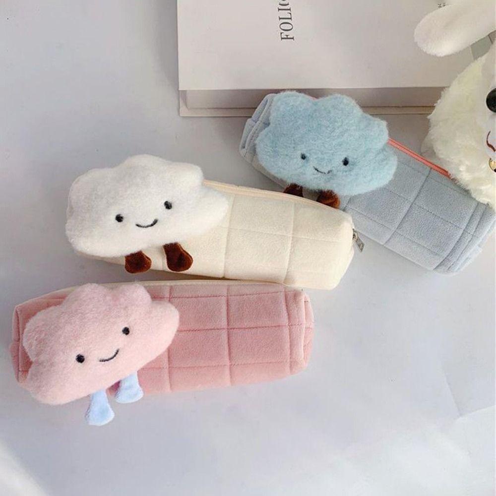 

Simple Plush Pencil Case Kawaii Makeup Bags School Supplies Storage Bag Boy