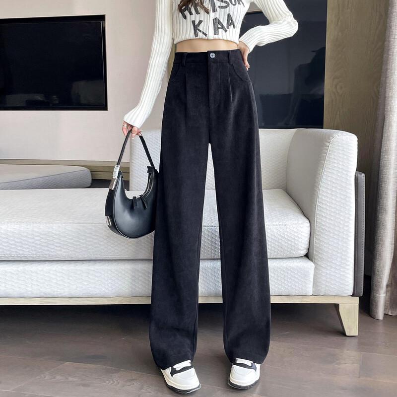HSTYLE Women's High-Waist Wide-Leg Suit Trousers