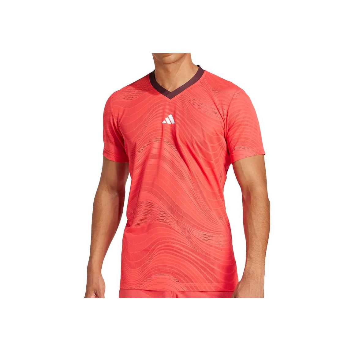 

New Adidas Free Shipping With AdiClub Tennis Pro Climacool+ Mesh FreeLift Tee JD8633 S