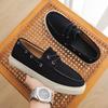 Fashion Men's Casual Shoes Handmade Suede Genuine Leather Mens Loafers Moccasins Slip On Men's Flats Male Walking Driving Shoes