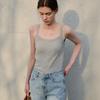 MOMET Nikki Punched Cotton Sleeveless Melange