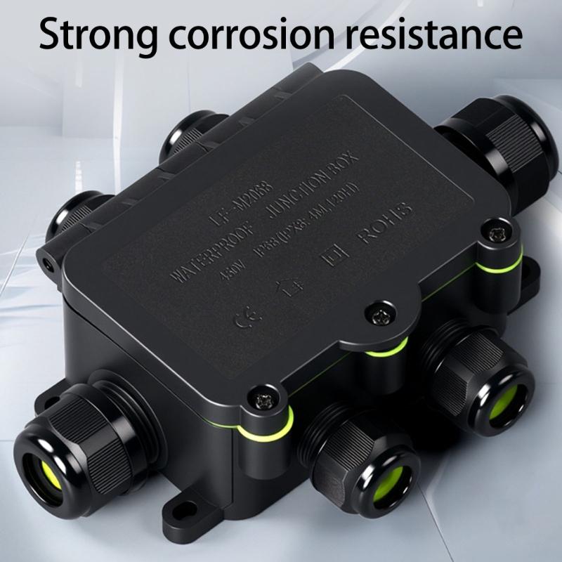 Practical Waterproof Designs Junction Box 5 8mm Cable Organizers for Undergrounds Electrical Wiring Equipment Rating