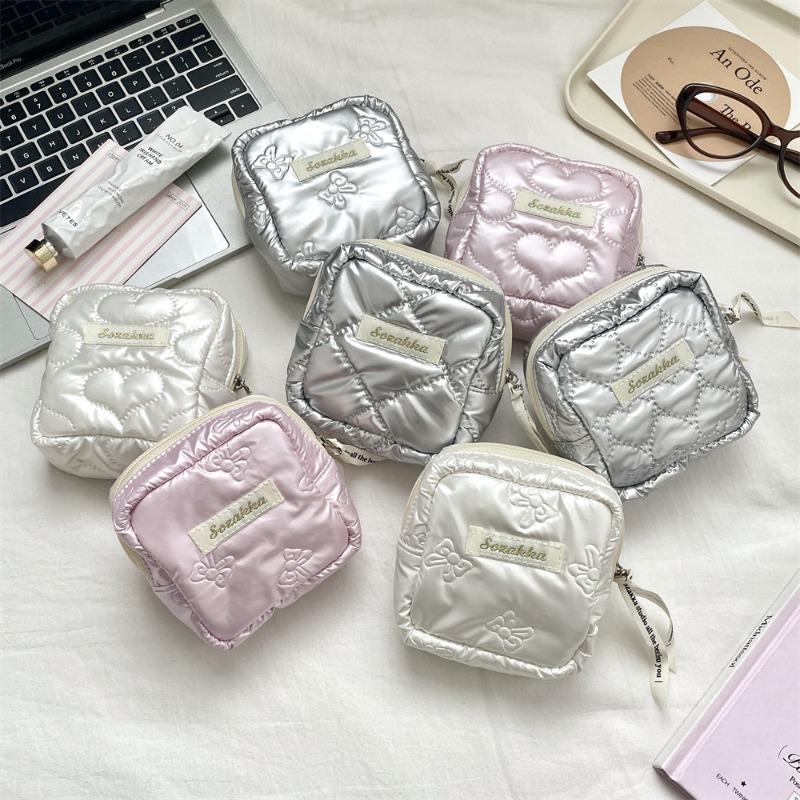 5913 pu love sanitary napkin storage bag student portable small bag mini cosmetic bag storage sanitary bag