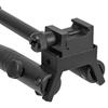 Ryohin Buhin E&C Folding Tactical Bipod with Telescopic 20mm Rail, Aluminum, Black
