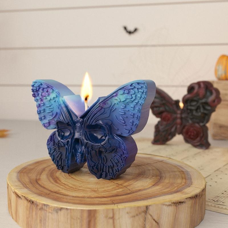 Halloween Theme Candle Silicone Molds for Candle, Home Decoration, Butterfly Shaped Silicone Molds for Epoxy Resin