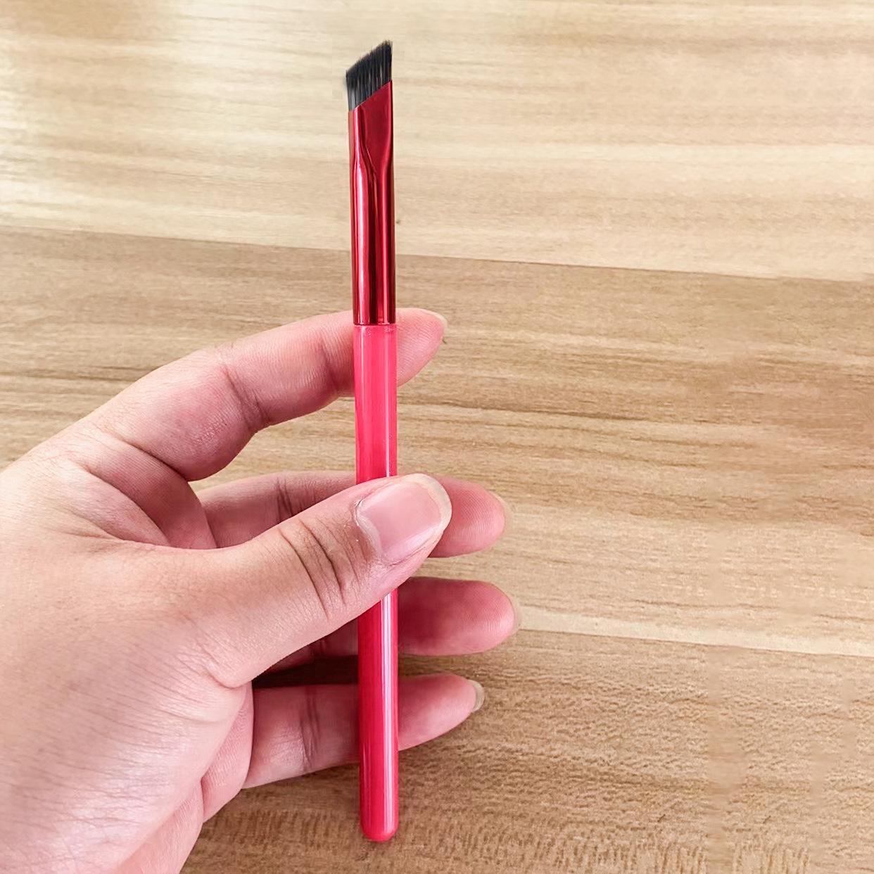 Угловая кисть для бровей, многофункциональная кисть для бровей, кисть для макияжа, кисть для бровей, инструмент для макияжа глаз, кисть для бровей S чёрный