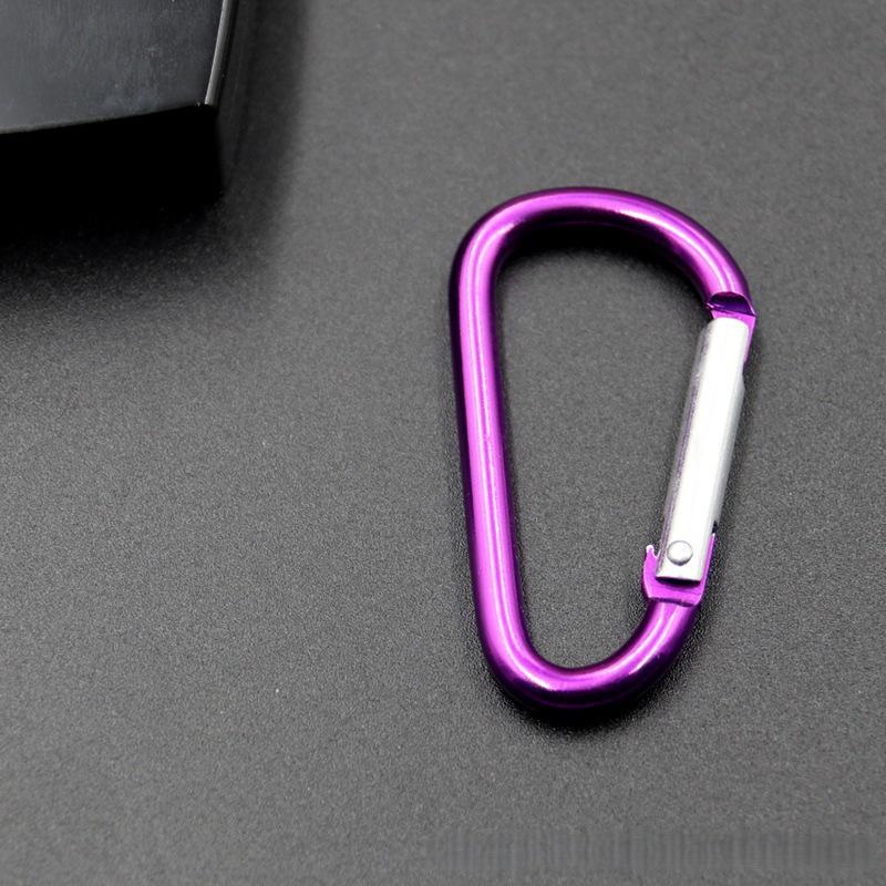 No. 4 D-Type Aluminum Alloy Carabiner with Quick Release for Water Bottles and Outdoor Gear.