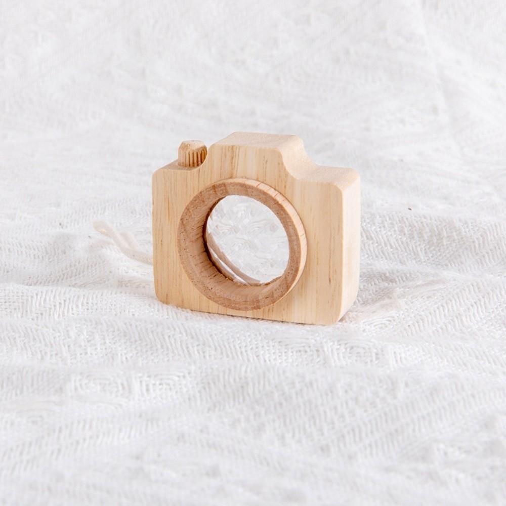 Cute Wooden Prism Lens Colorful Bee Eye Effect Kaleidoscope Mini Camera Camera Kaleidoscope Montessori Education
