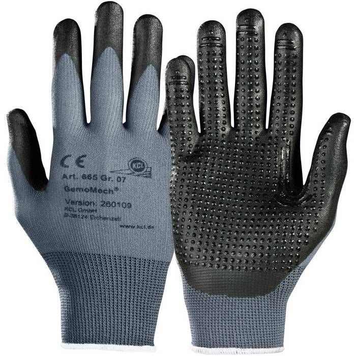 Gant de montage - TORK - GemoMech 665+ - Taille 8 - Revêtement nitrile - EN 388 (4.1.2.1)