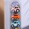 4 Stück Mini-Auto-Modellspielzeug Simulation Rückziehauto Spielzeug Cartoon Schiebe-Trägheitsfahrzeug Spielzeug für Kinder Geburtstagsgeschenke