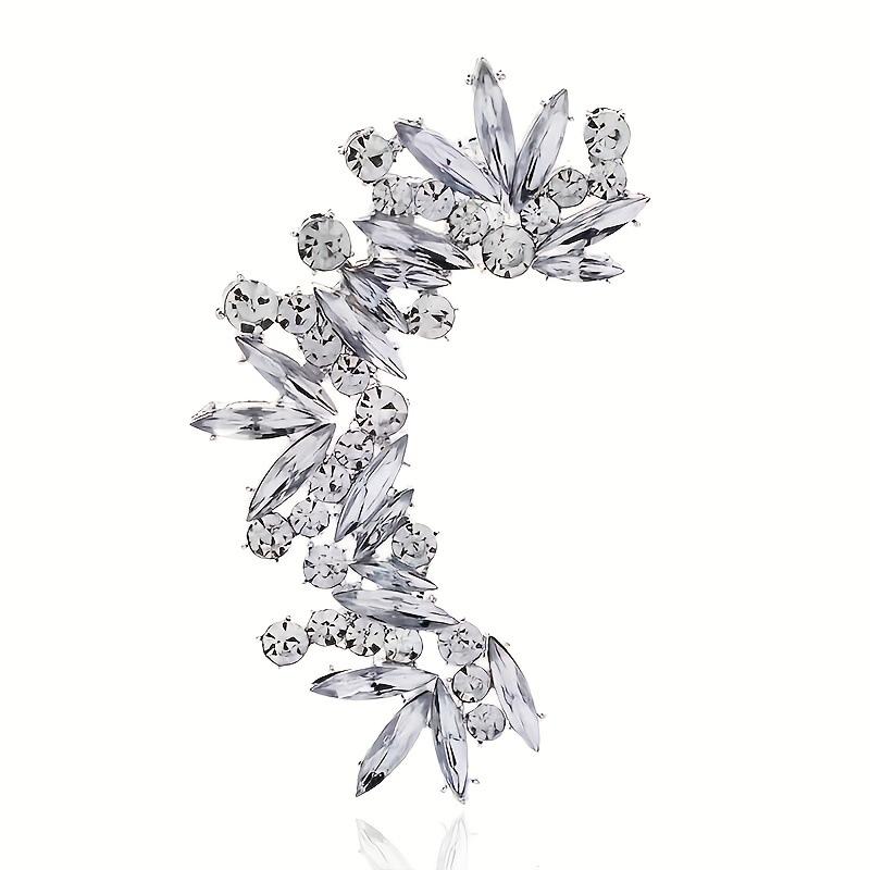 European and American light luxury simple ear clips temperament high sense without ear piercings silver alloy women's jewelry earrings earrings