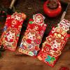 4pcs Paper Red Envelope Traditional Money Pouch Fortune Lucky Money Packets  New Year