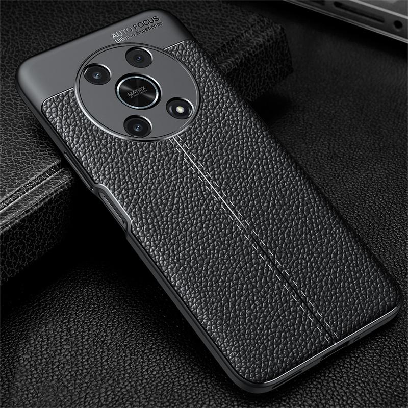 Für Huawei Honor X9 5G Hülle Cover Für Honor X9 Capas Original Bumper Stoßfest Rückseite Weiches TPU Leder Für Fundas Honor X9 Cover
