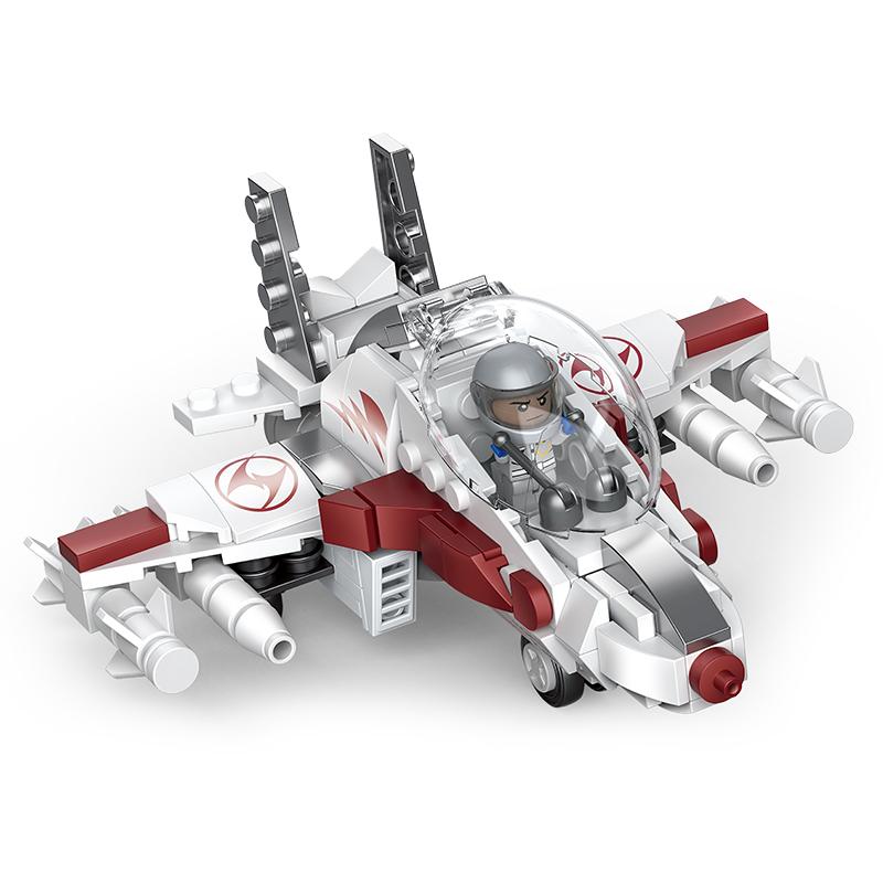 DECOOL Military Series Tank Fighter Building Blocks Airplane Missile Vehicle Weapon Model Bricks Toys For Children Boys Gifts