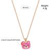 Small Pendant Jewelry Candy Ice Cream Rainbow Cloud Star Heart Flower BFF Joy Babe Charm Necklace Choker For Kids Girls Boy Gift