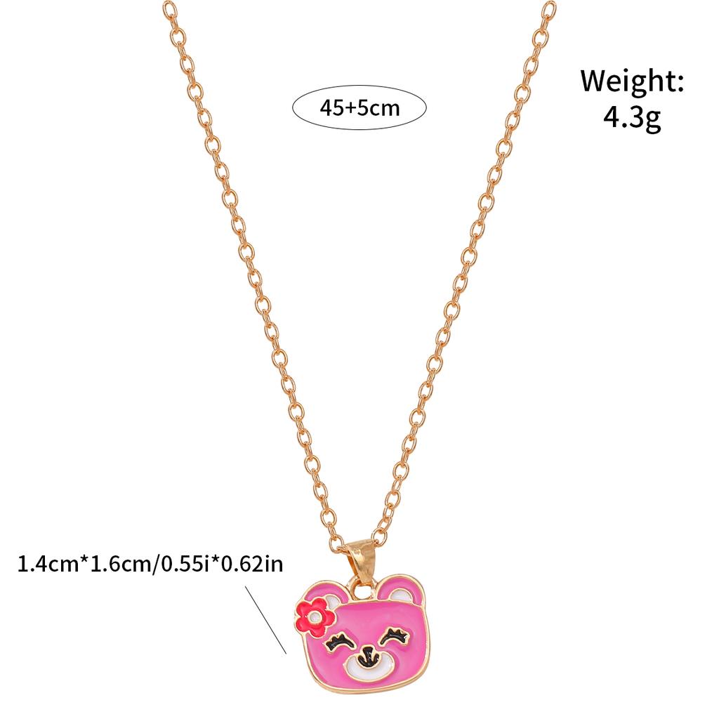 Small Pendant Jewelry Candy Ice Cream Rainbow Cloud Star Heart Flower BFF Joy Babe Charm Necklace Choker For Kids Girls Boy Gift