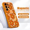 Oil Painting Flower Case For Samsung S26 Edge S25 FE S24 Plus S23 S22 Ultra A15 A16 A17 A35 A36 A37 A54 A55 A56 A57 5G Magnetic Matte Cover